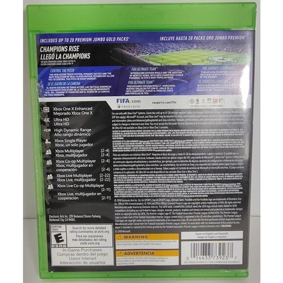 FIFA 19 Champions Edition X Box One Game Soccer Futbol Video Game Sports EA - Picture 2 of 4